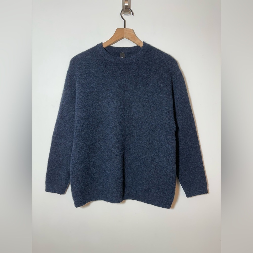 lululemon XS Navy Alpaca Wool Blend Crewneck Sweater OverSized